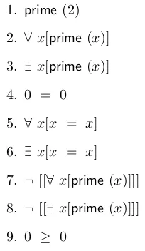 The first generated predicates