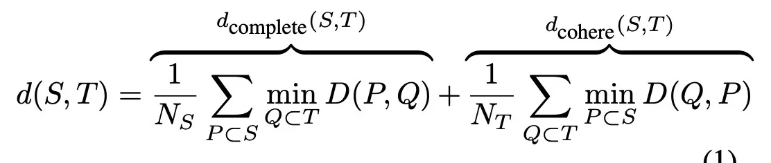 bidirectional similarity formula