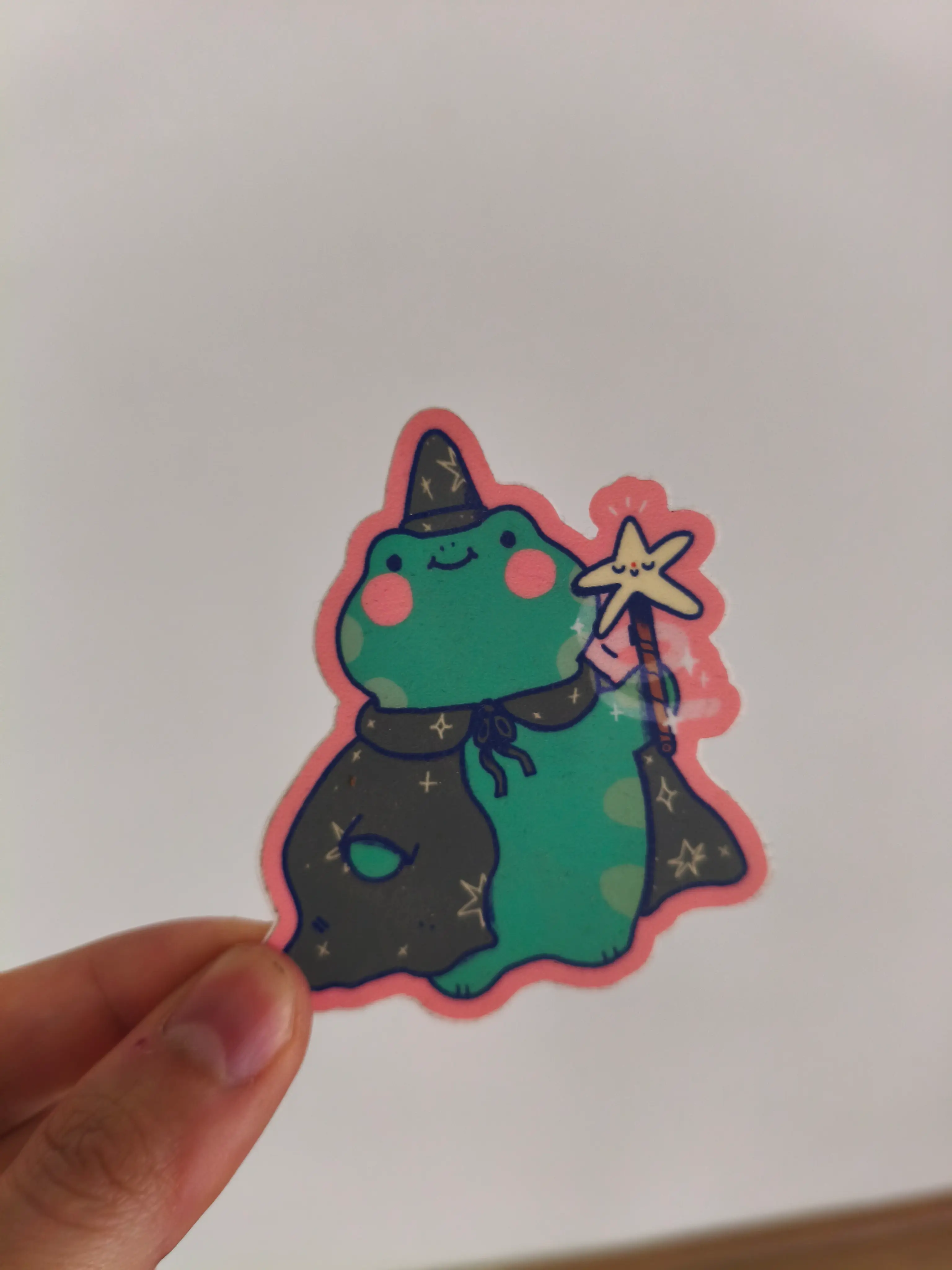 Magic frog sticker