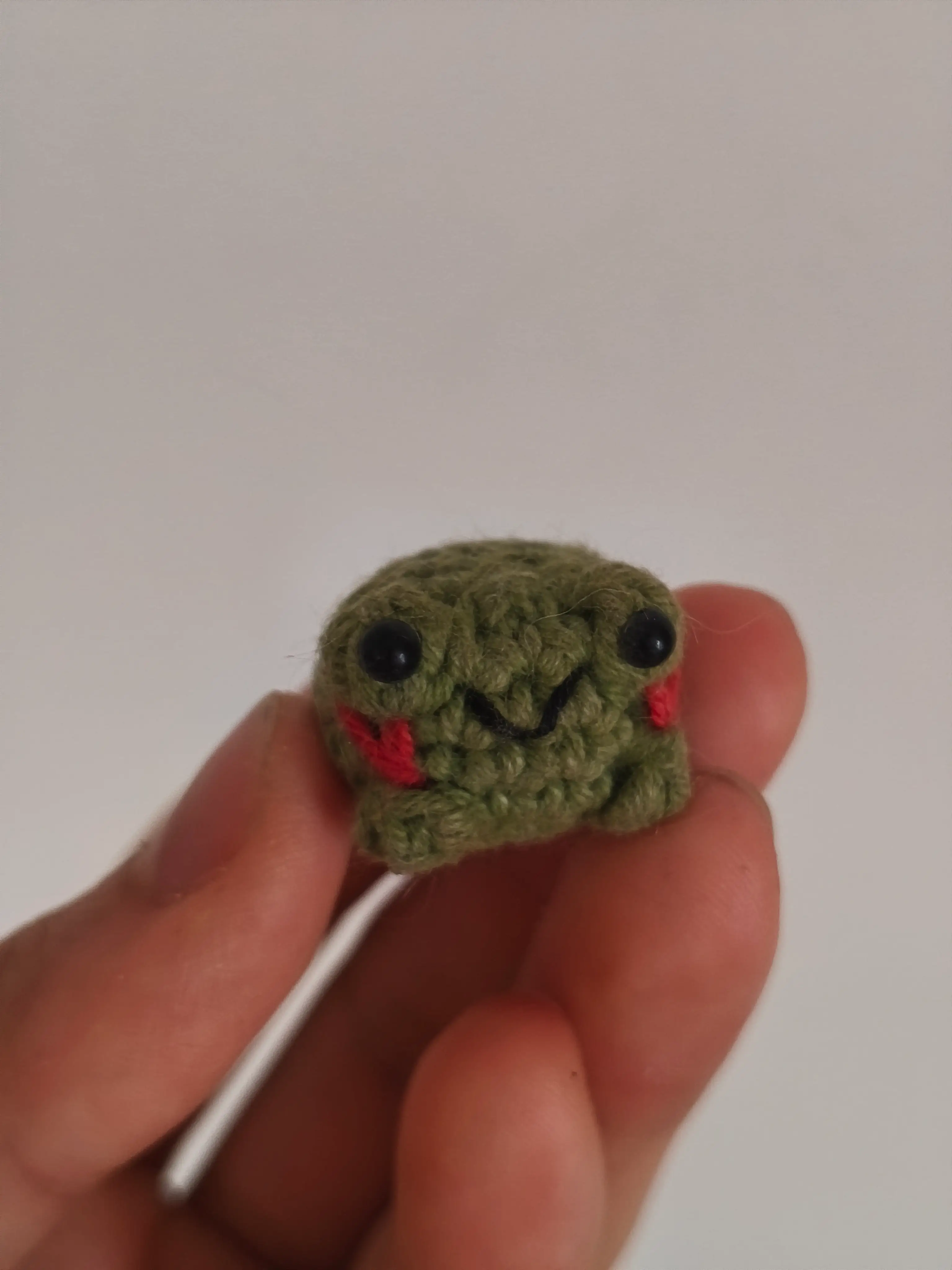Small cute knit frog
